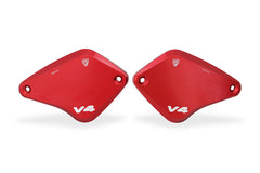 Front brake and clutch fluid reservoir caps