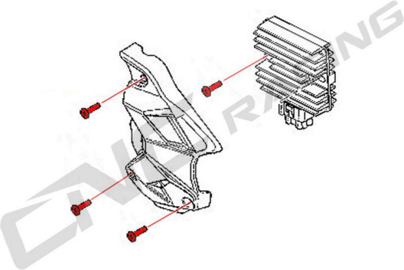 CNC Racing Protection regulator screw set MV Agusta Brutale | KV307