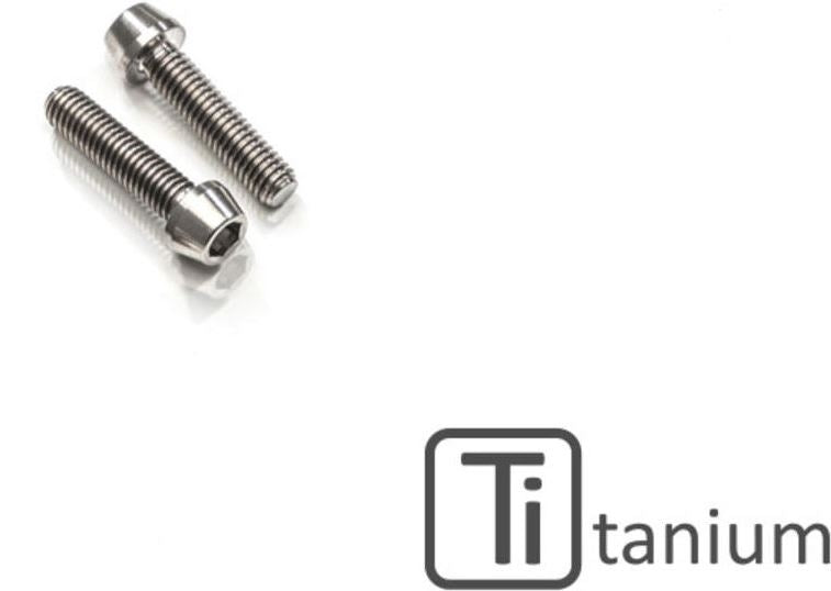 CNC Racing Screws set Brake or clutch lever perch pinch M6x25 (2 pcs) - Titanium, Titanium | KV370X