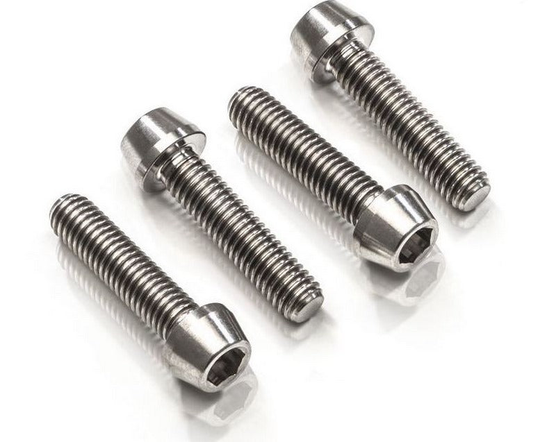 CNC Racing Screws set front axle clamp M6x30 (4 pcs) - Titanium, Titanium | KV381X