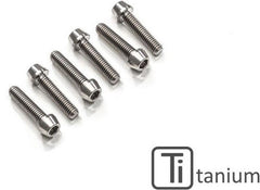 CNC Racing Bottom triple clamp screw kit - Titanium, Titanium | KV391X