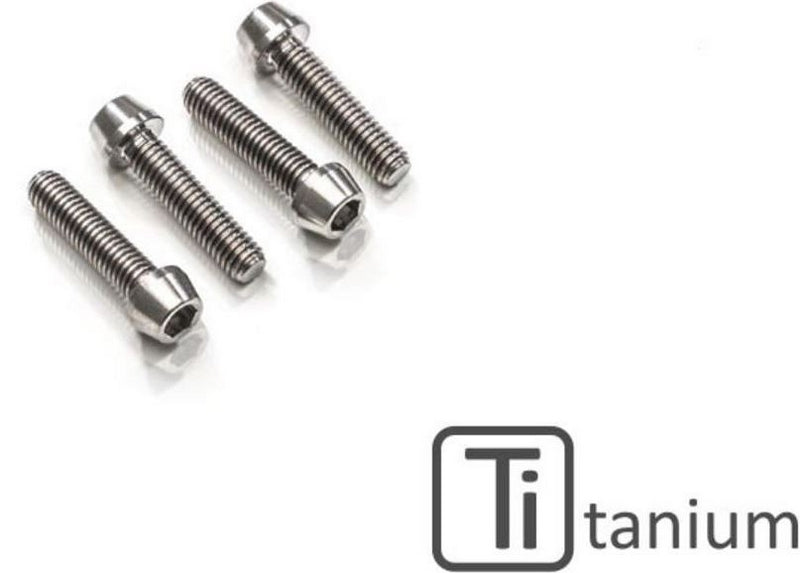 CNC Racing Passenger footpegs holder bolt M8x35 (4 pcs) - Titanium, Titanium | KV396X