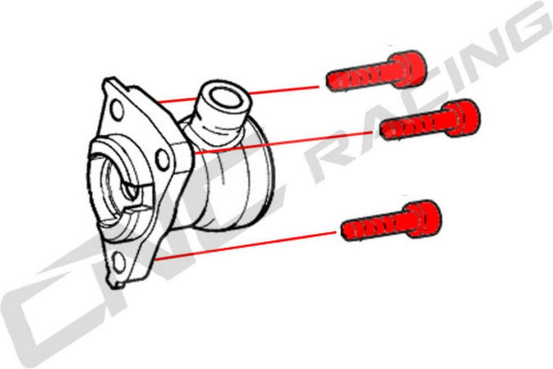CNC Racing Bolt kit clutch slave cylinder M6x30 (3 pcs) - Titanium, Titanium | KV407X