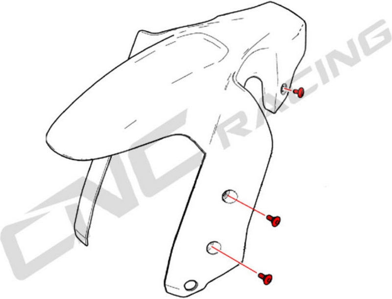 CNC Racing Front mudguard Screw kit Ducati Multistrada 950/1200 Enduro | KV416