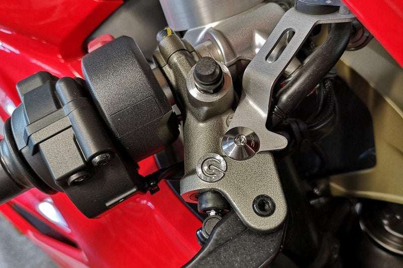 CNC Racing FRONT BRAKE/CLUTCH FLUID TANK BRACKET SCREW - TITANIUM | KV443