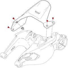 CNC Racing Screw kit rear mudguard Ducati | KV455