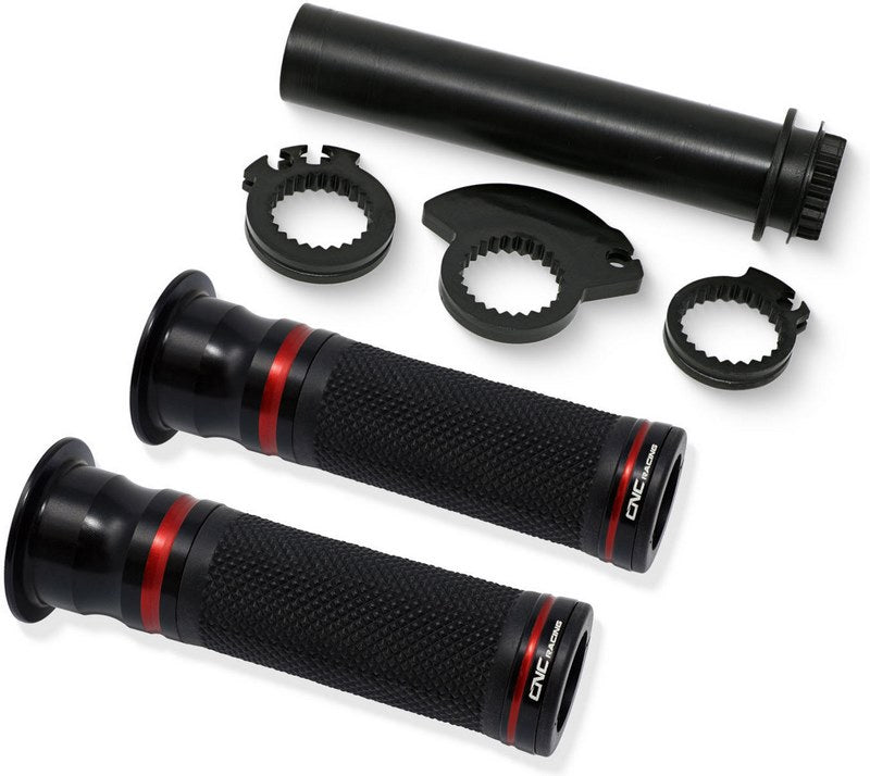 CNC Racing Grips EVO - Bicolor, Black/Red | MP105BR