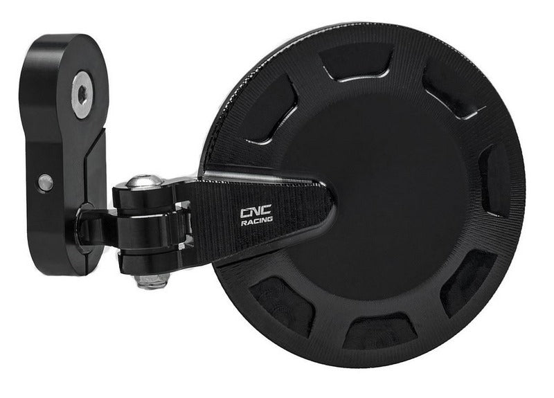 CNC Racing Bar end mirror Rocket - left, Black | MR702B