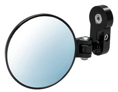 CNC Racing Bar end mirror Rocket left BICOLOR, Black/Silver | MR702BS