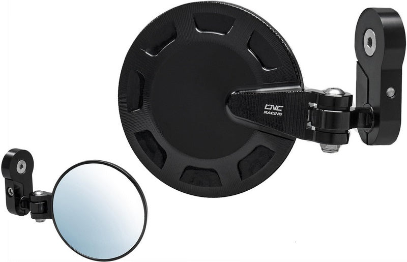 CNC Racing Bar end mirror Rocket - right Ø 94.5mm, Black | MR703B