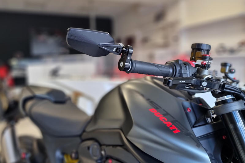 Bar end mirror EVO - right, Black