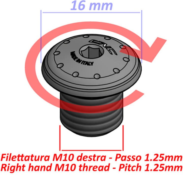 CNC Racing Mirror Blanking Plug M10 RH | MRA11