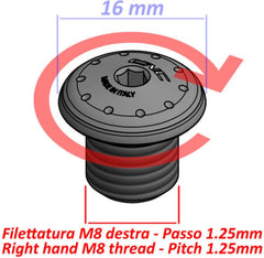 CNC Racing Mirror Blanking Plug M8 RH | MRA13