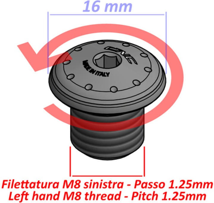 CNC Racing Mirror Blanking Plug M8 LH | MRA14