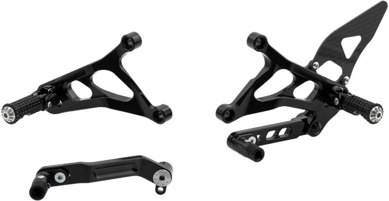 CNC Racing Adjustable rear sets MV Agusta, Black | PE227B