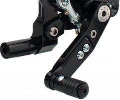 CNC Racing Adjustable rear sets RPS Ducati SBK Panigale series, Black | PE400B