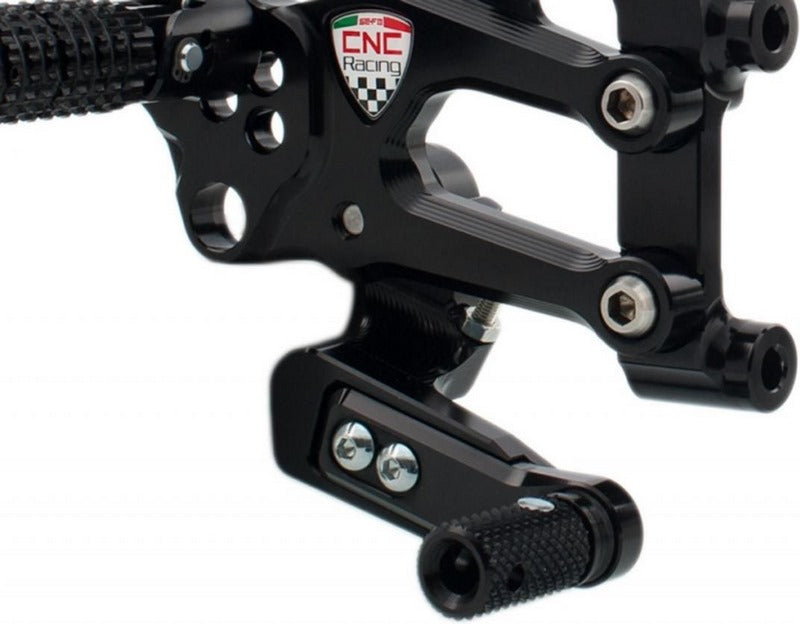 CNC Racing Adjustable rear sets RPS Ducati SBK Panigale series, Silver | PE400BS