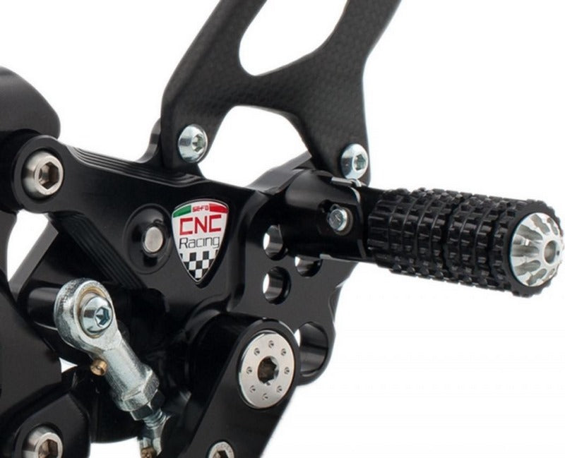 CNC Racing Adjustable rear sets RPS Ducati SBK Panigale series, Silver | PE400BS