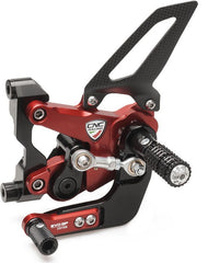 CNC Racing ADJUSTABLE REAR SETS DUCATI PANIGALE SERIES EVO GP Edition, Red | PE400GP
