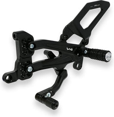 CNC Racing Adjustable rear sets RPS Ducati Panigale V4 series for V4, V4 S and V4 Speciale | PE406