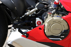 CNC Racing Adjustable rear sets RPS Ducati Panigale V4 series for V4, V4 S and V4 Speciale - EASY | PE407
