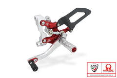 Adjustable rearsets, Black