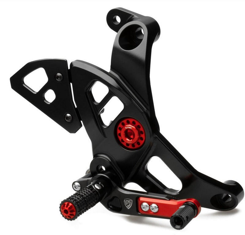 CNC Racing ADJUSTABLE REAR SETS DUCATI, Black | PE444B