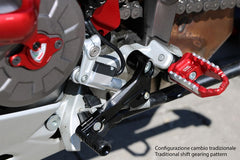 CNC Racing Gear/Rear brake levers kit Ducati Multistrada - SLIDE | PEC02