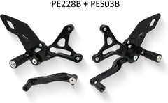 CNC Racing RH heel guard kit for rearsets PE228/PE229 | PES03