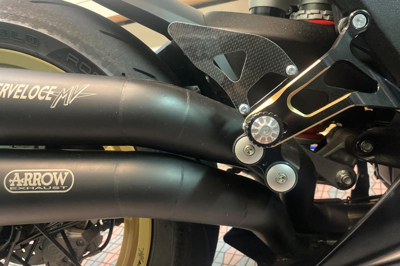 Mounting kit for Arrow Exhaust with CNC Racing Rearsets PE227