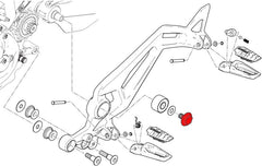CNC Racing Central bolt kit for OEM rearsets Ducati | PEV06