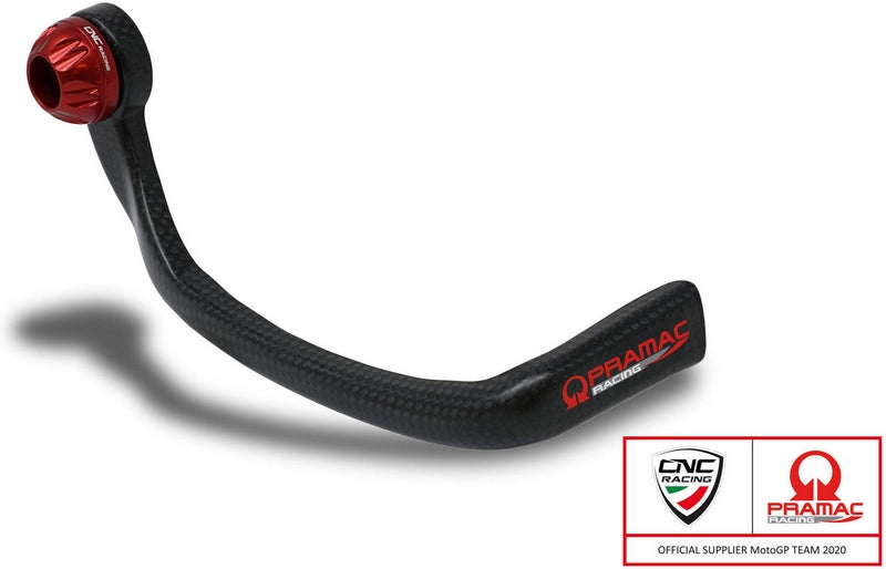 CNC Racing Brake-Guard Carbon Race - Protection front brake lever glossy carbon Pramac Racing Limited Edition, Red | PL150KRPR