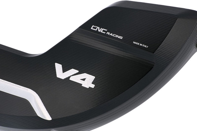 CNC Racing Clutch cover protector Ducati Panigale V4, Black/Silver | PR310BS