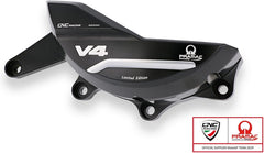 CNC Racing Generator cover protector Ducati Panigale and Streetfighter V4 - Pramac Racing Limited Edition, Black/Silver | PR311BPR