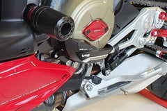 CNC Racing Generator cover protector Ducati Panigale and Streetfighter V4, Black/Silver | PR311BS
