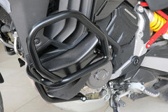 Engine guard in steel tubes, Black