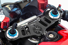 CNC Racing Triple clamps - Top Yoke Adjustable Offset, Black | PST08B