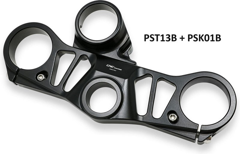 CNC Racing Triple clamps Aprilia RSV4 - Top Yoke, Black | PST13B