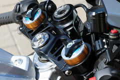 CNC Racing Triple clamps Aprilia RSV4 - Top Yoke, Black | PST13B