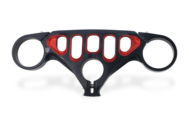 Triple clamps, Black/Red