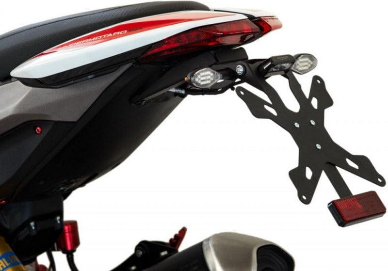 CNC Racing Adjustable license plate Ducati Hypermotard 821/939, Black | PT140B