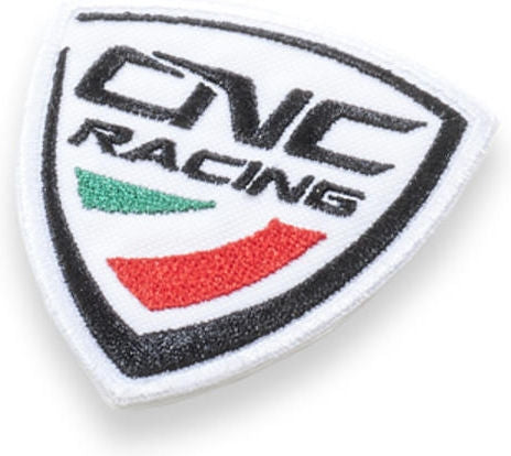 CNC Racing Embroidered patch, White | Patch