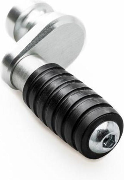 CNC Racing Fixed gearshift or rear brake lever peg - eccentric, Silver | RP902S
