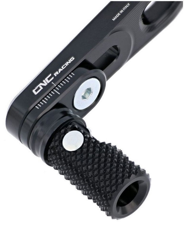 CNC Racing FOLDING PEG SPORT GEAR LEVER - M6, Black | RP9L4B