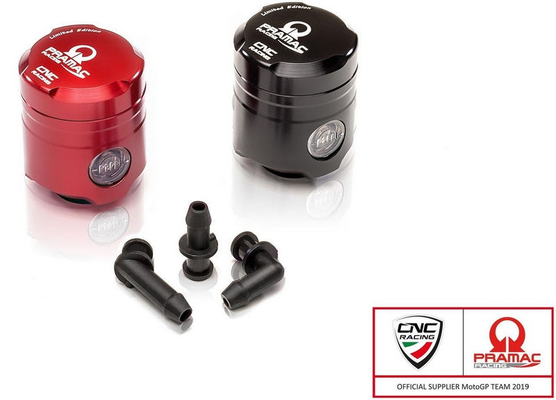 CNC Racing Fluid oil reservoir brake-clutch 12 ml MONOCHROME included three outflow PRAMAC RACING Limited Edition, Red | SE700RPR