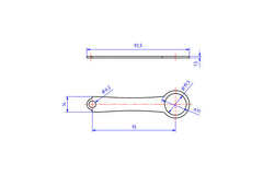 Fluid tank mounting bracket, Natural