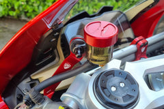 Bracket kit for clutch and brake fluid tank