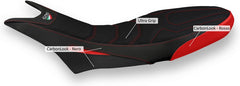 CNC Racing Seat cover Ducati Hypermotard 950, Black/Red | SLD05BR