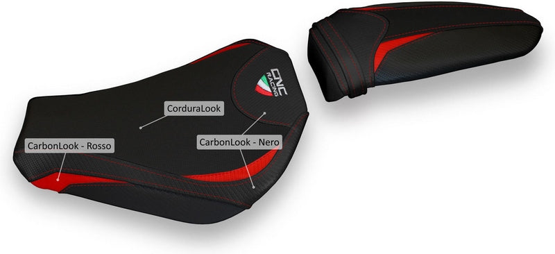 CNC Racing Seat cover MV Agusta F3, Black/Red | SLM01BR