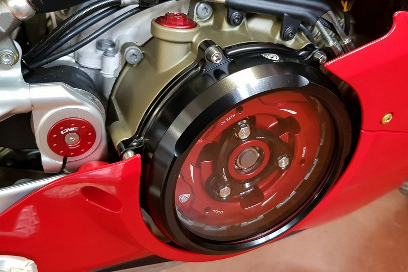 CNC Racing Pressure plate oil bath clutch Ducati Panigale and Streetfighter V4, Red | SP201R